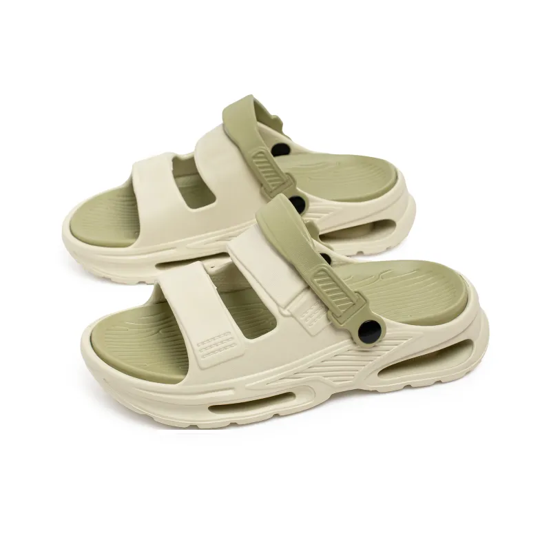 FCMM Beach Sandals Men Green/Black/Beige-1