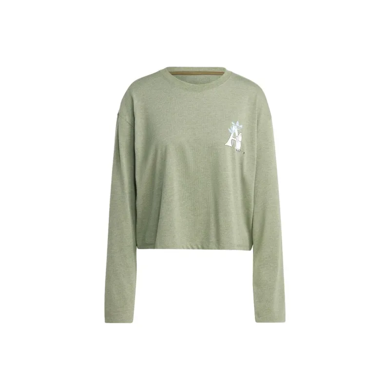 Adidas Originals X MOOMIN T Shirts Women's Olive Green-0