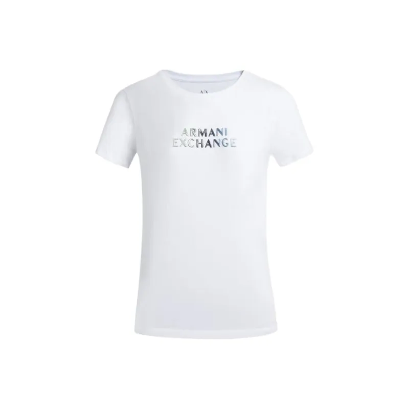 ARMANI EXCHANGE SS24 T Shirt Women's White-0
