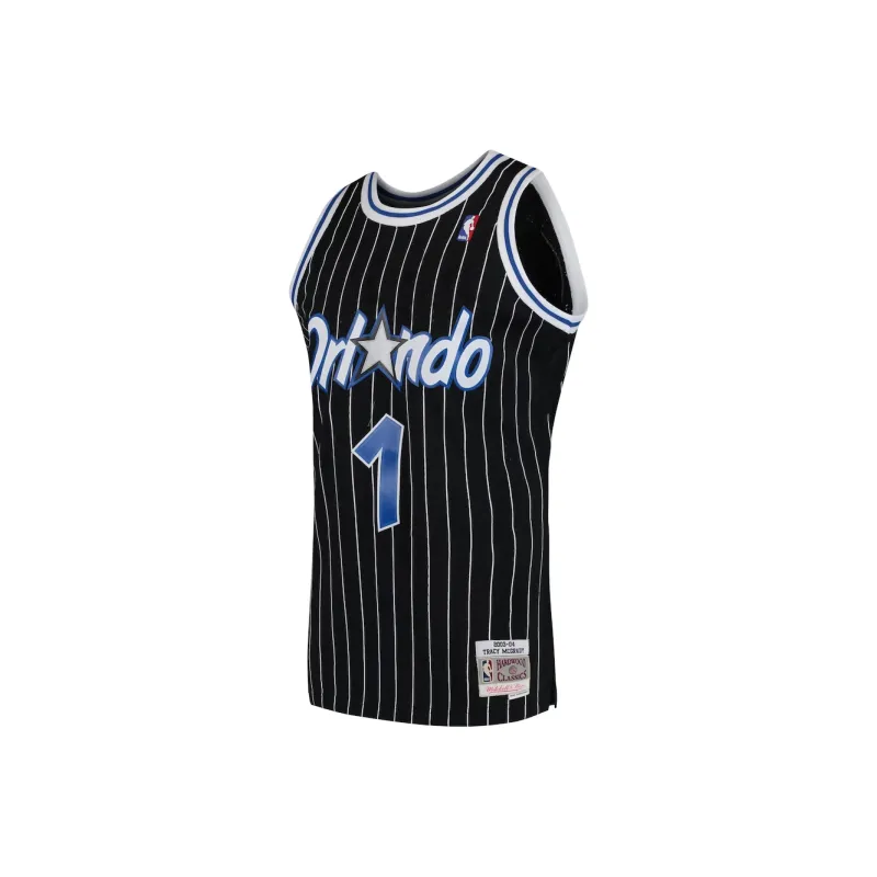 NBA Orlando Magic Tracy McGrady 2003 Hardwood Classics Road Basketball Jerseys Men's Black-0