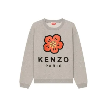 KENZO X Nigo Women'ss Boke Flower Crewneck Sweatshirt Pearl Grey