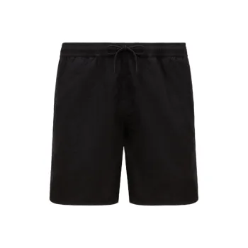 Moncler Logo Patch Drawstring Swim Shorts