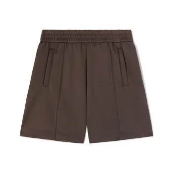 PALM ANGELS Curved Logo Track Shorts