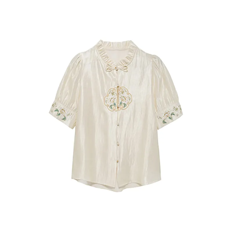 DOSOHEB Shirts Women's Apricot-0