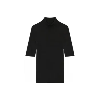 THEORY Leenda Short Sleeved Turtleneck Jumper