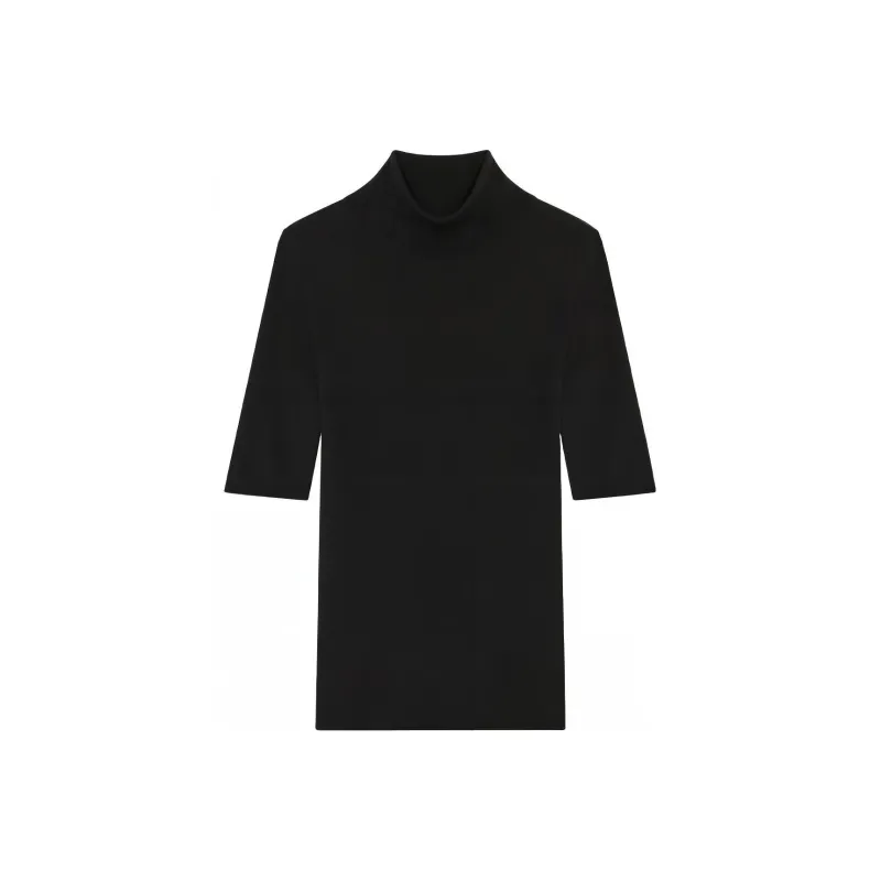 THEORY Leenda Short Sleeved Turtleneck Jumper-0