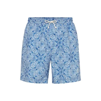 Brunello Cucinelli Paisley Printed Drawstring Swim Shorts