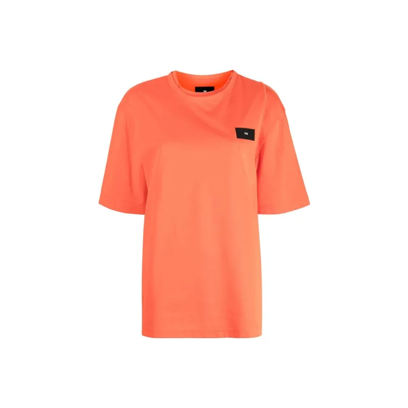 Y 3 T Shirts Women's Honey Citrus Orange-0