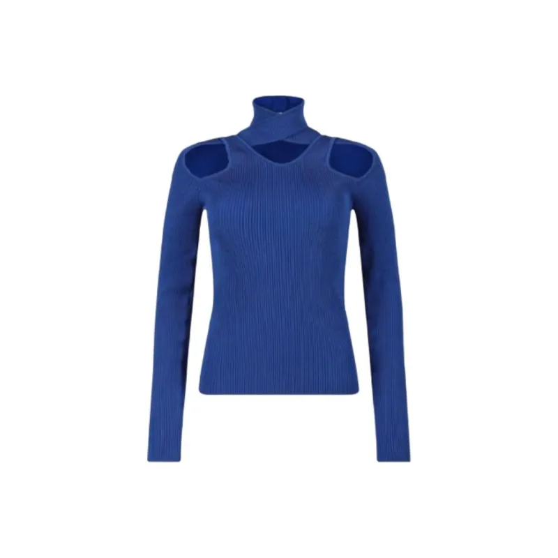 COPERNI Crossover Neck Cut Out Knitted Top-0