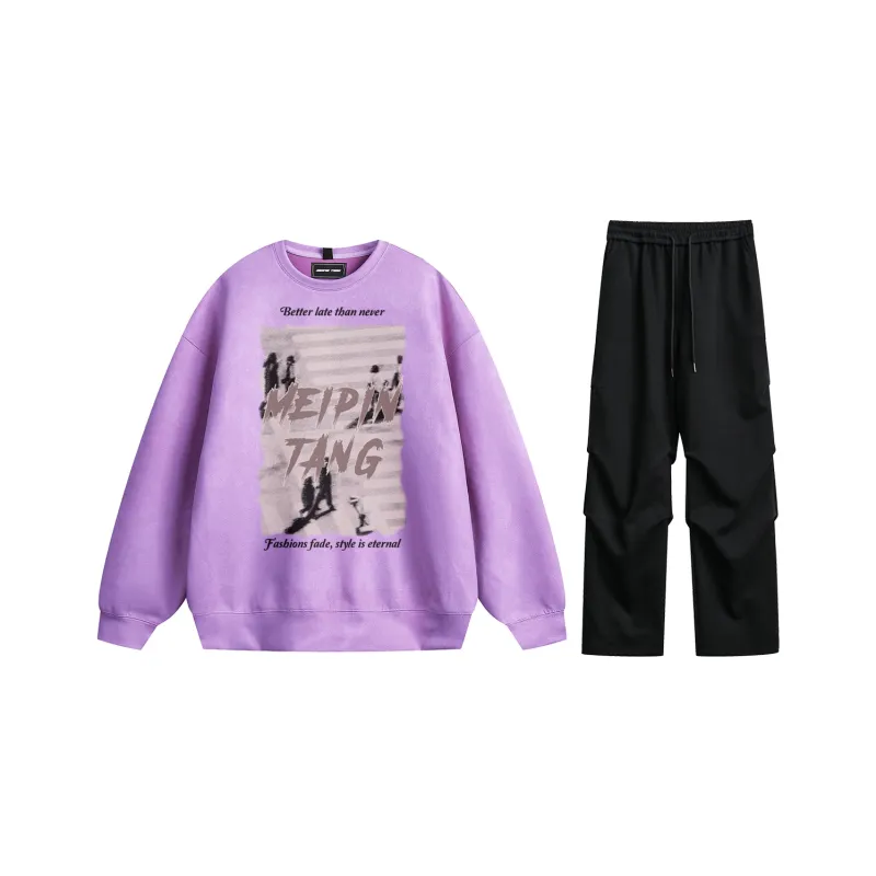 MEIPIN TANG Sweatshirt Set Unisex-45