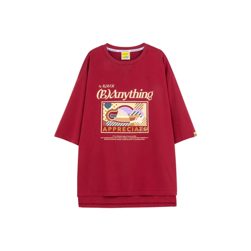 B.Duck T Shirts Women's Burgundy-0