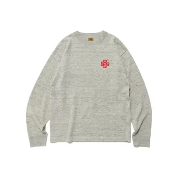 HUMAN MADE Linen Blend Knit Sweater Grey