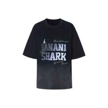 BANANA SHARK Drop Shoulder Sleeve T-Shirt Women's