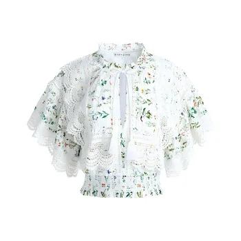 ALICE+OLIVIA Tabitha Lace Blouse
