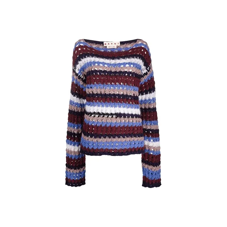 MARNI Loose Fit Sweater Women's Purple-0