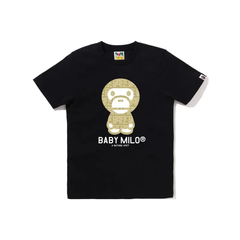 A BATHING APE Baby Milo Logo-monogram T-shirt-0