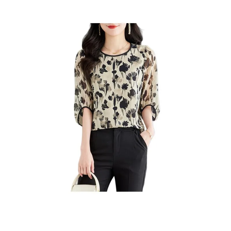 PIERRE CARDIN Chiffon Shirt Women's Image Color-0