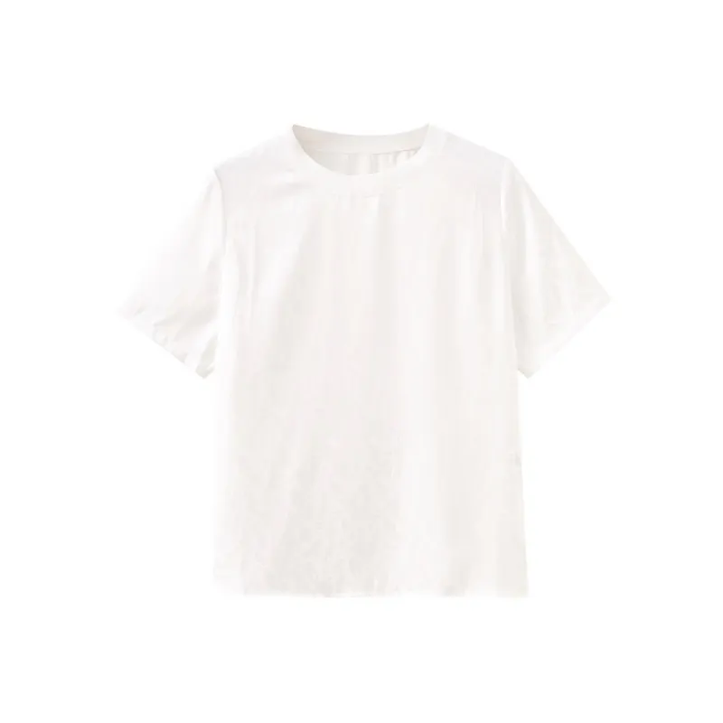 SHUIYUNJIAN T Shirt Women's Raw White-0