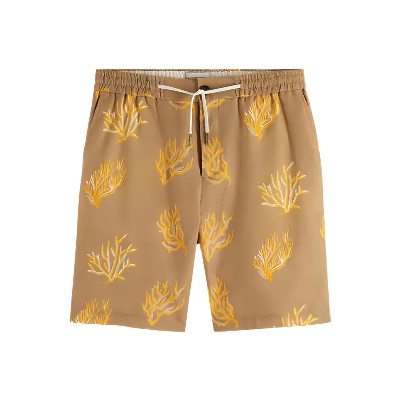 Scotch&Soda SS24 Casual Shorts Men's Taupe-0