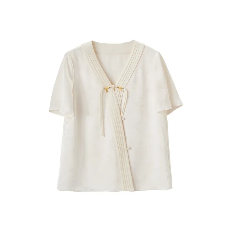 XIANGYING Shirts Women's Beige-0
