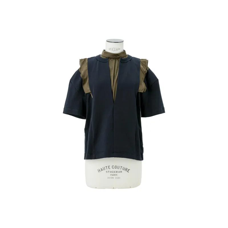 Sacai T Shirts Women's Navy-0
