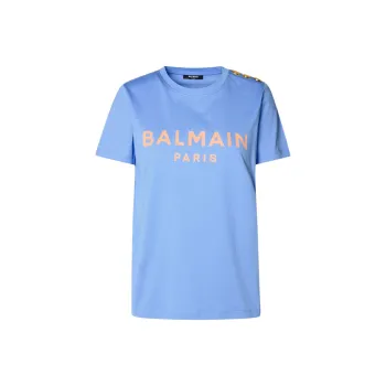 BALMAIN T Shirts Women's Blue