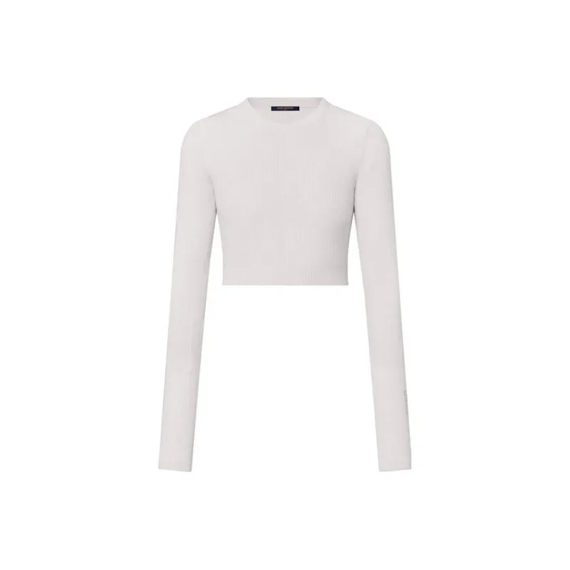 LOUIS VUITTON Sweater Women's Gray White-0
