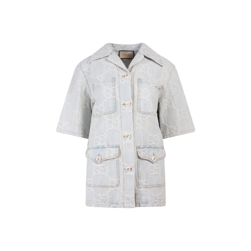 GUCCI Shirts Women's Blue-0