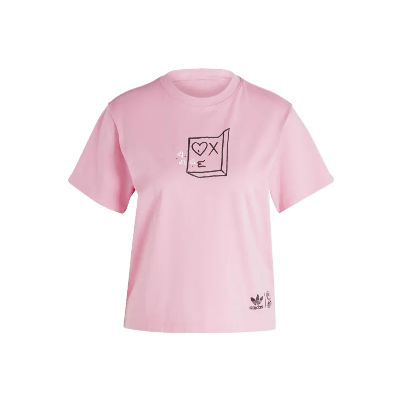 Adidas T Shirts Women's Pink-0