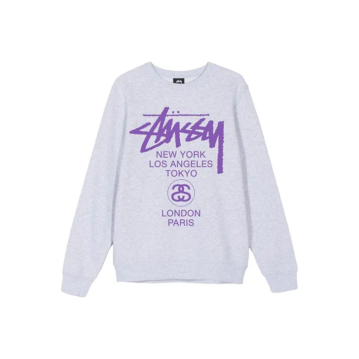 Stussy World Tour Crew 'Black/Purple'-2