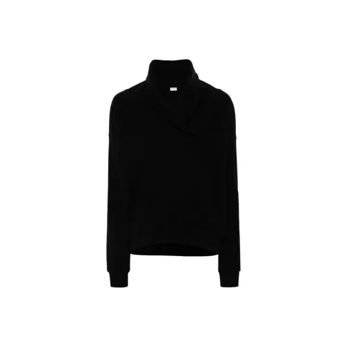 SAINT LAURENT V Neck Drop Shoulder Hoodie