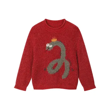 UOOYAA Sweaters Women's Red