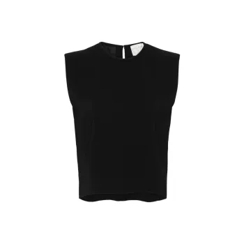 Forte Forte Crepe Cropped Blouse