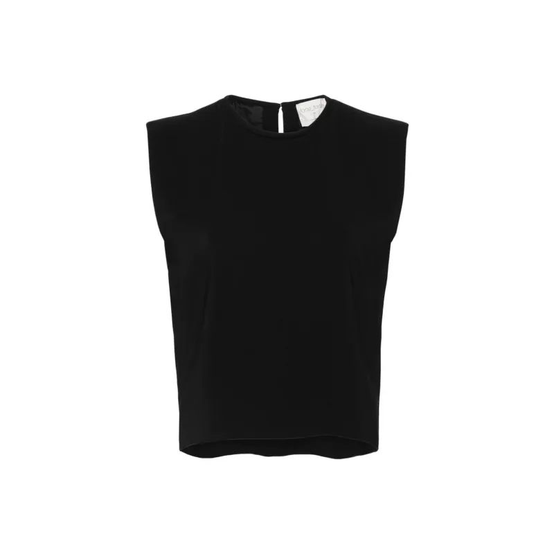 Forte Forte Crepe Cropped Blouse-0