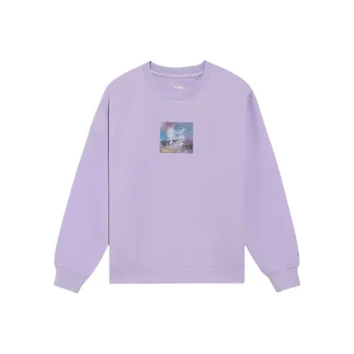 LiNing Sports Trend Series Sweatshirt Women's Purple