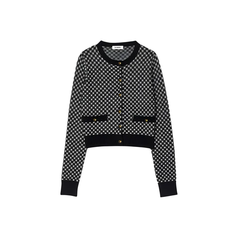 Sandro Shepherd checked Cardigan-0