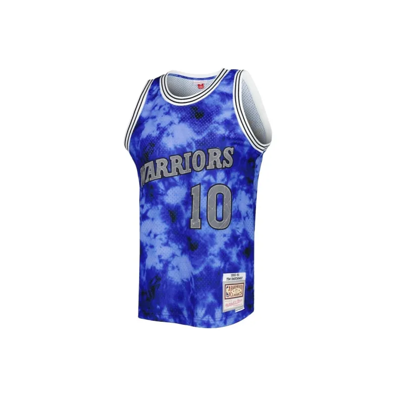 NBA x Mitchell & Ness Golden State Warriors Tim Hardaway Basketball Jerseys Fan Edition Men's Camouflage-0
