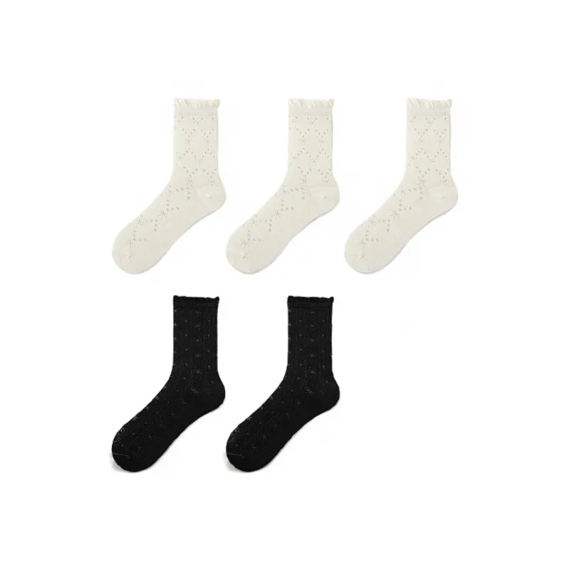 H YXIANG Mid Calf Socks Women's Combo Set-24