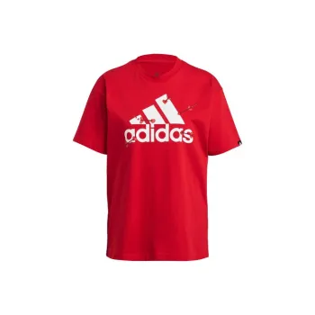 Adidas SS24 Set in Sleeve T Shirt Women's Red
