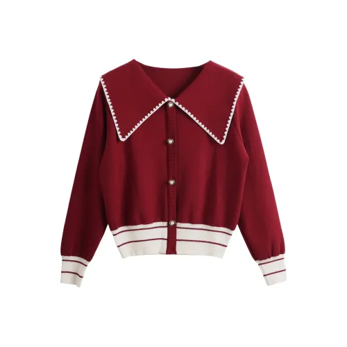 Olrain Sweaters Women's Red