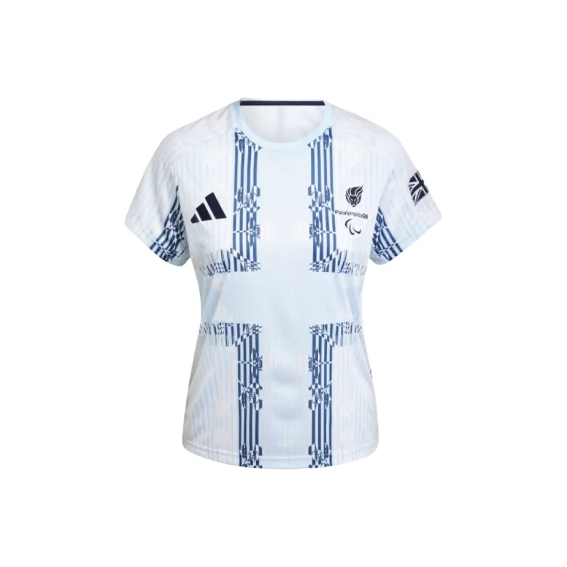 Adidas Women's Team Gb T Shirt Sky Tint-0