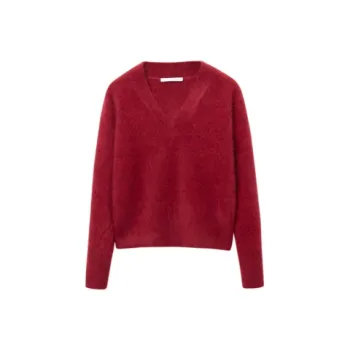 OVV Knitwear Women's Red Solid Color 02