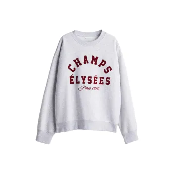 H&M Sweatshirt Women's Light Gray/Champs-Élysées