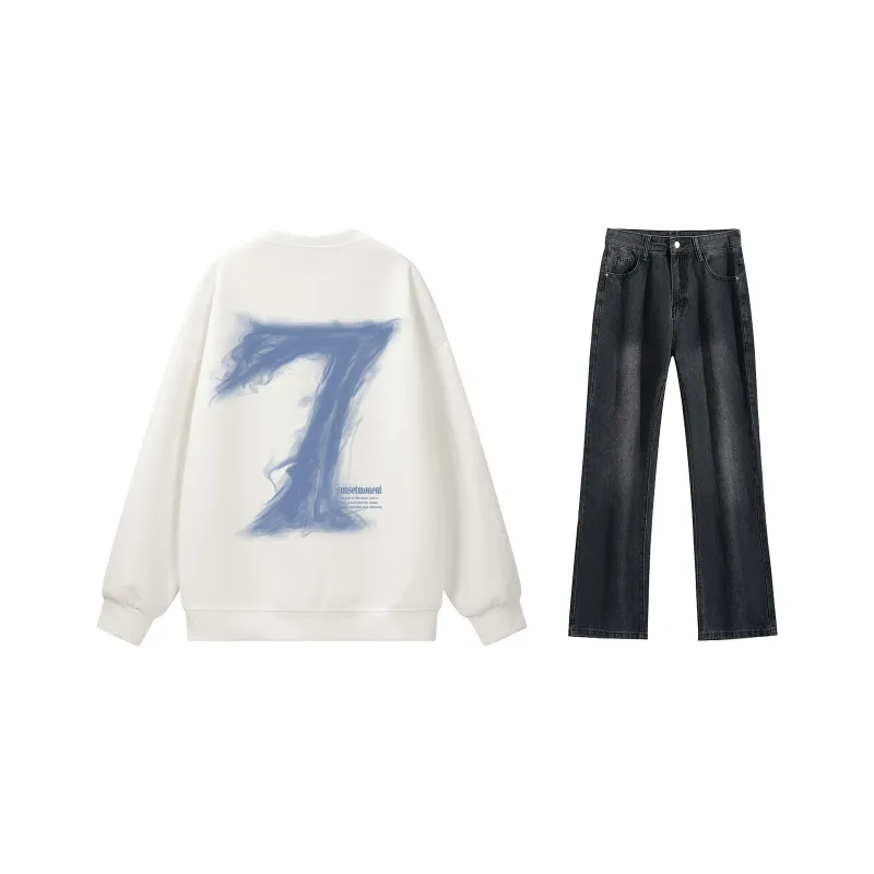 SUNSETMONENT Sweatshirt Set Unisex-6