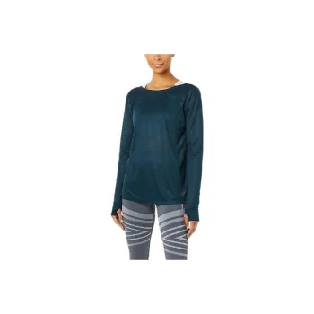 Asics Open Back Long Sleeve Top T-Shirt Women's French Blue