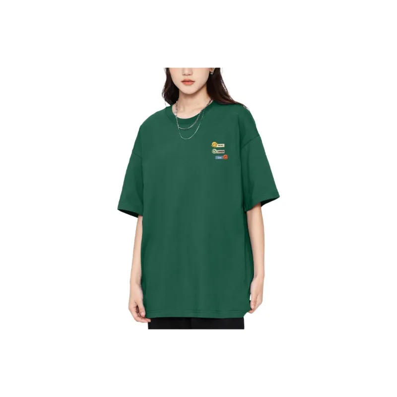 Cotton Gene Drop Shoulder Sleeve T Shirt Women's-2
