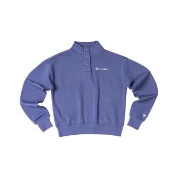 Champion Stand Collar Loose Fit Regular Sweatshirt Women's Light Blue