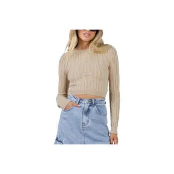 PRINCESS POLLY MCCARTHY SWEATER Knitwear Women's BEIGE/Beige