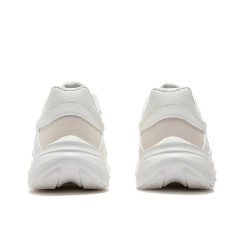 361° Wear resistant And Lightweight Low Top Sprint Running Shoes Men's White Beige-3