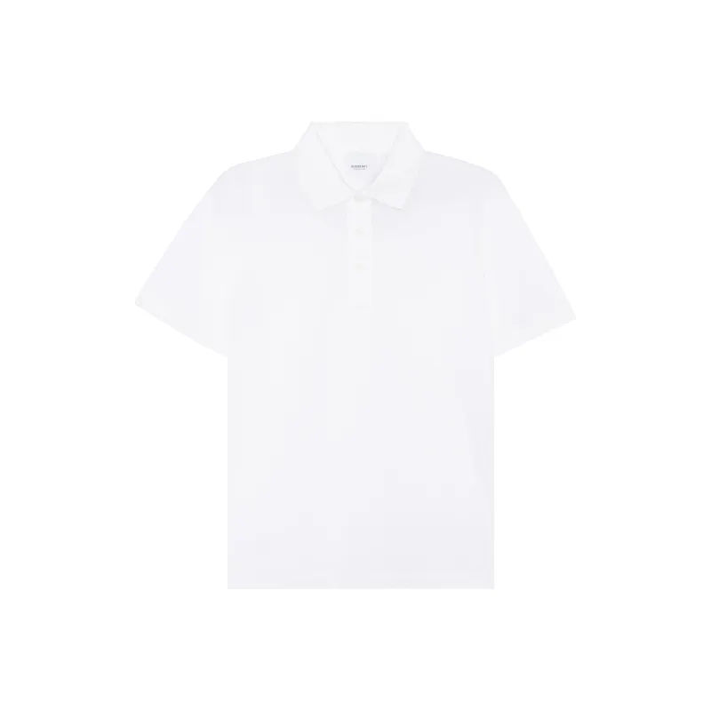 Burberry Tb Monogram Cotton Polo Shirt-0